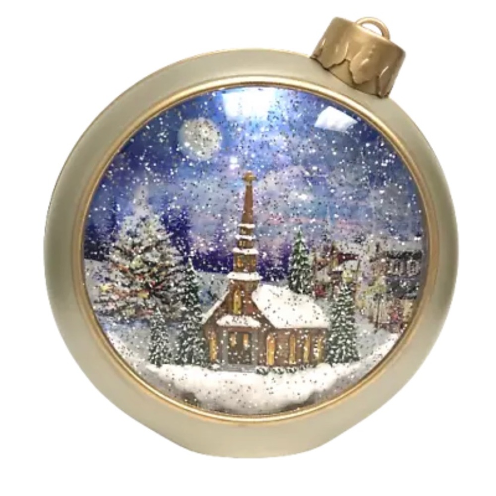Illuminated ornament by Valerie Parhill Peaceful Church